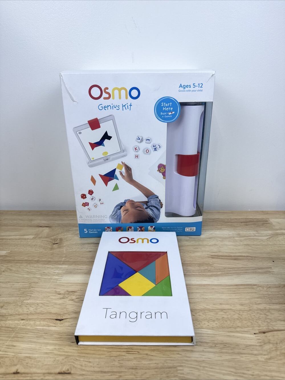 Osmo Genius Kit Gaming Kids Education System for iPad & Omso Tangram Pack READ